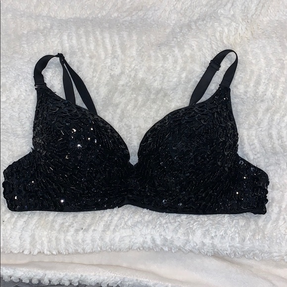 Fashion Nova Other - Black rhinestone bra